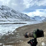Camera in Snow Leopard Landscape